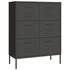 Lady Jillian -  Drawer Cabinet Anthracite 80x35x101,5 cm Steel